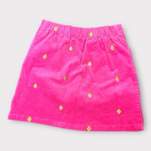 Hartstrings Pink Cord Skort Size 5 Girls Lime Green Curduroy skirt with shorts - Picture 3 of 3